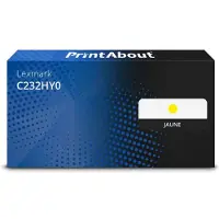 PrintAbout Toner C232HY0 Geel geschikt voor Lexmark