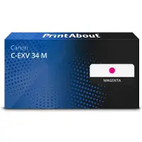 PrintAbout Toner C-EXV 34 M Magenta geschikt voor Canon