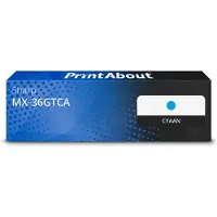 PrintAbout Huismerk Sharp MX-36GTCA Toner Cyaan Extra hoge capaciteit