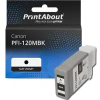 PrintAbout Inktcartridge PFI-120MBK Mat-zwart geschikt voor Canon