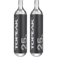 Topeak Threaded Co2 Patroon 25g 2 Eenheden Transparant