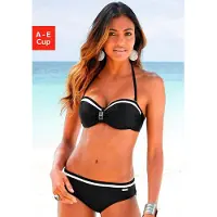 LASCANA Bikini zwart / wit