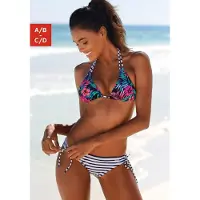 Venice beach Bikinitop 'Summer' navy / gemengde kleuren / pink