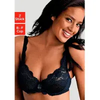 Petite fleur Beugel-bh van kant, dessous (Set van 2) | Maat FF