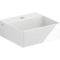 Clou New Flush 1 fontein incl. plug met kraangat wit keramiek