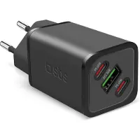 SBS NanoTube (65 W), USB-lader, Zwart