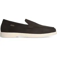 Manfield Bruine suède loafers | Maat 40