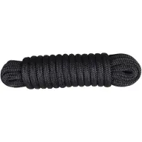 Hollex Landvast met polyester mantel en PP kern - zwart
