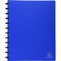 Exacompta showalbum met ringen, voor ft A4, 30 uitneembare tassen, blauw