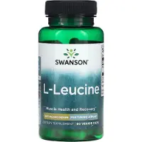 Swanson Health - AjiPure L-Leucine, 500 mg - 60 vegetarische capsules