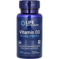 Life Extension - Vitamine D3, 1000 IE - 250 softgels