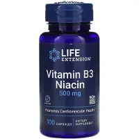 Life Extension - Vitamine B3 Niacine, 500 mg - 100 capsules