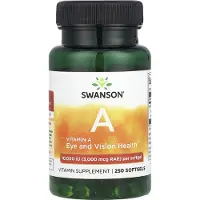 Swanson Health - Vitamine A, 10.000 IE - 250 Zachte Capsules