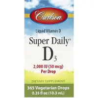 Carlson Labs - Super Dagelijkse D3, 2000 IE - 10 ml