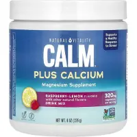 Natural Vitality - Natural Calm Plus Calcium, Framboos-Citroen - 226g