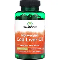 Swanson Health - Levertraan van Kabeljauw, 350mg - 250 Softgels
