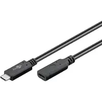 Goobay USB C verlengkabel | | 1 meter | USB 3.1 (60W, 10 Gbps)