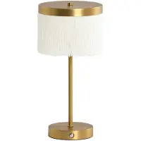 Light & Living Tafellamp LED Ø17x35 cm DINY antiek brons+crème