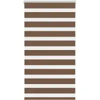 vidaXL Zebra rolgordijn 70x150 cm stofbreedte 65,9 cm polyester bruin