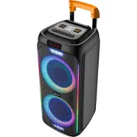 Denver TSP-456 Karaokesysteem Oplaadbaar, Incl. microfoon, Incl. afstandsbediening