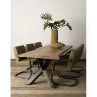 Tower Living Yunta Tree-trunk dining table 220x100 - top 6/3 (Naturel, 220x100x78cm)