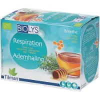 Biolys Thee Ademhaling Tijm - Eucalyptus - Honing Bio 24 St Filterzakje