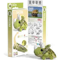 Eugy 3D Puzzel - Triceratops - Prehistorie - Duurzaam - Verzamel Ze Allemaal - 6 Jaar