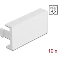 DeLOCK Easy 45 Module Cover Plate 45 x 22.5 mm 10 pieces white