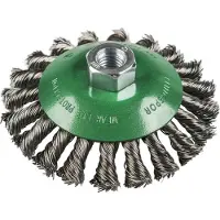 Klingspor BK 600 Z conische borstel getordeerd aantal rijen 1, 115 mm schroefdraad M 14 0,5 staal BK 600 Z 358328 1 stuk(s)