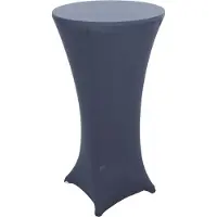 MCW Set bartafel + bartafelhoes -J30, bistrotafelhoes, inklapbaar in hoogte verstelbaar Ø 60cm ~ hoes antracietgrijs