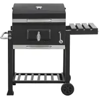 Casa.pro Grillwagen 'Arnad', afmetingen 105x114x47,5 cm, zwart