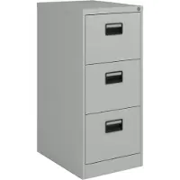 En.casa Ladekast Rääkkylä 103x45x62 cm staal met 3 lades grijs []