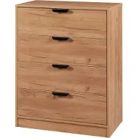 En.casa Commode Varkaus ladekast mdf met 4 lades 90x70x40 cm eikenkleurig []