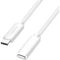 Logilink USB-C-kabel USB 2.0 USB-C stekker, USB-C bus 1 m Wit CU0220