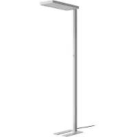Arcchio LED vloerlamp Timon, 54W, zilver, hoogte 195 cm dimbaar, alu / grijs / zink, Werkkamer / Kantoor, Aluminium, Modern