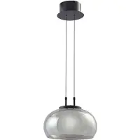 LUCANDE Hanglampe , Dain, Grijs, Eetkamer, Glas, Modern