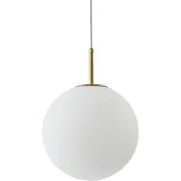 LUCANDE Hanglampe , Joran, Wit, Eetkamer, Glas, Modern