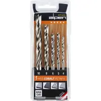 Alpen 0063300005100 Hout-spiraalboorset 5-delig 4 mm, 5 mm, 6 mm, 8 mm, 10 mm 1 stuk(s)