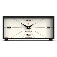 Newgate Thunderbird MAN/THUN201CK - Zwart & Creme - Mantelklok