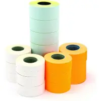 Agipa -etiketten voor prijspistolen, 21 x 12 mm, wit