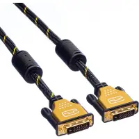 Roline DVI-D Dual Link monitor kabel / zwart - 1 meter
