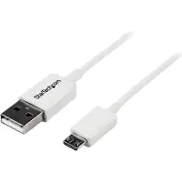 StarTech.com C?ble USB 2.0 A vers Micro B de 50 cm - Cordon de charge / synchronisation Micro USB - M/M - Blanc - câble USB - 0.5 m