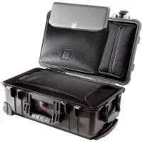 Peli Case 1510LFC Laptop Reiskoffer Medium Zwart met Schuim