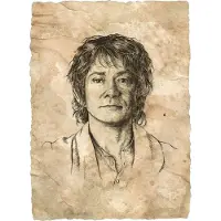 Weta Workshop The Lord of the Rings - Portrait of Bilbo Baggins Statue Art Print