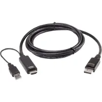 Aten 2L-7D02HDP True 4K HDMI zu DP Kabel 1,8m, True 4K