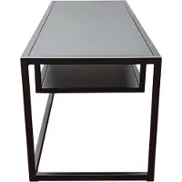 En.casa TV-tafel 'Isokyrö', metaal, 120 x 40 x 40 cm, zwart