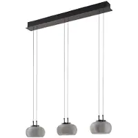 LUCANDE Hanglampe , Dain, Grijs, Eetkamer, Glas, Modern
