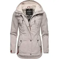 MARIKOO Winterparka 'Bikoo' lichtbeige / bruin
