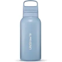 LifeStraw Go Icelandic Blue GOST-1L-ICE Stainless Steel, waterfles met 2-stage filter, 1L