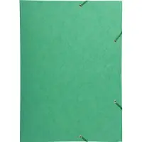 Exacompta Elastomap met 3 kleppen in glanskarton 600gm2 - A3 - Groen - 59515E